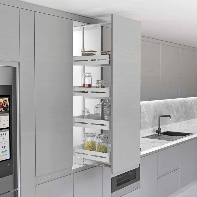 Starax Τροφοθήκη Τηλεσκοπική Με Φρένο Λευκή Για Κ450mm, 5 Καλάθια