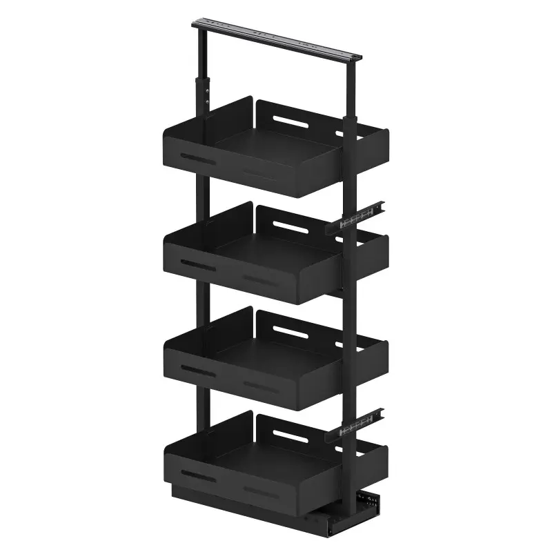 Starax Τροφοθήκη Με Φρένο Ανθρακί Για Κ450mm, 5 Καλάθια