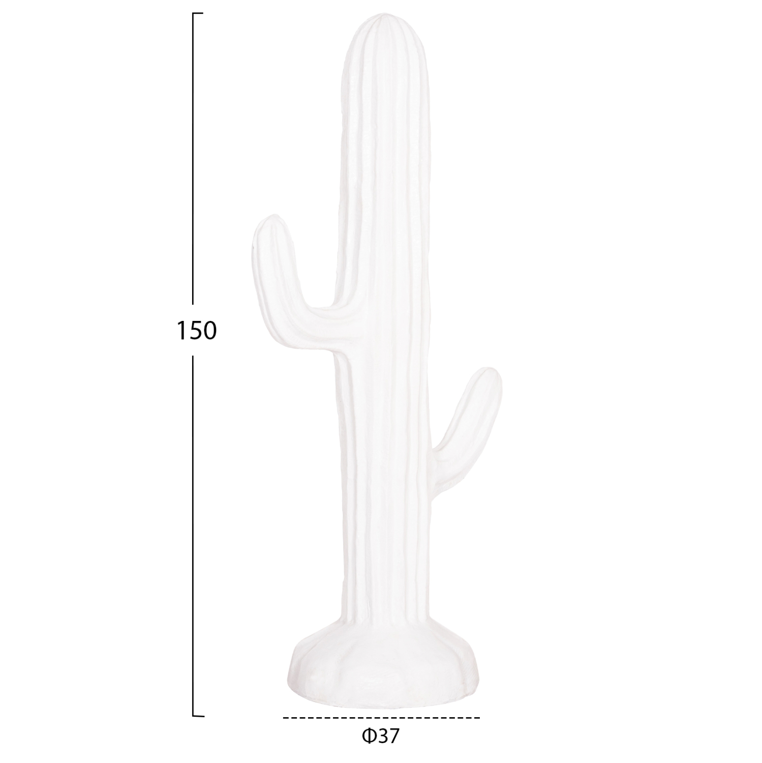 ΔΙΑΚΟΣΜΗΤΙΚΟΣ ΚΑΚΤΟΣ ΔΑΠΕΔΟΥ CACTUS HM4386.02L ΓΥΨΟΣ ΣΕ ΛΕΥΚΟ 63x37x150Υεκ.