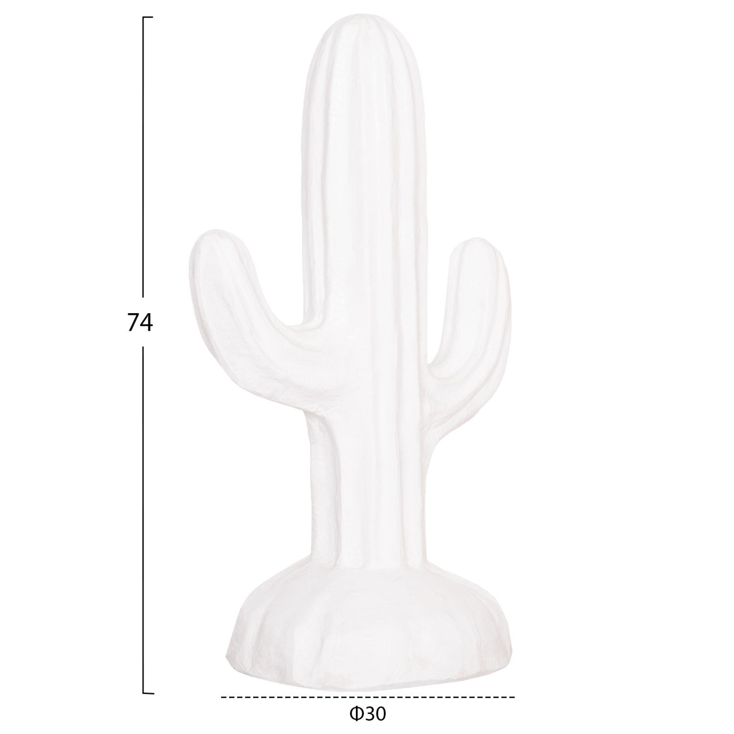 ΔΙΑΚΟΣΜΗΤΙΚΟΣ ΚΑΚΤΟΣ ΔΑΠΕΔΟΥ CACTUS HM4386.02S ΓΥΨΟΣ ΣΕ ΛΕΥΚΟ 42x30x74Υεκ