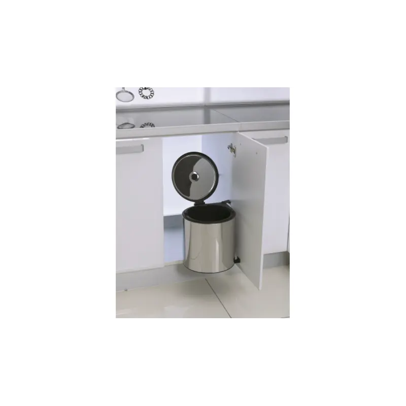 Starax 32250024 Inox Δοχείο Απορριμμάτων Με Σχοινάκι 10 Lt