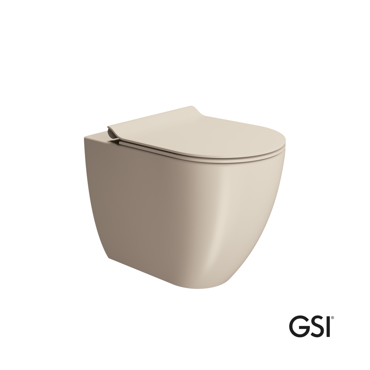 Λεκάνη Υψηλής Πίεσης Πισωστόμια Pura/55 Swirlflush με κάλυμμα Super Slim Soft Close MS86SC, GSI Creta