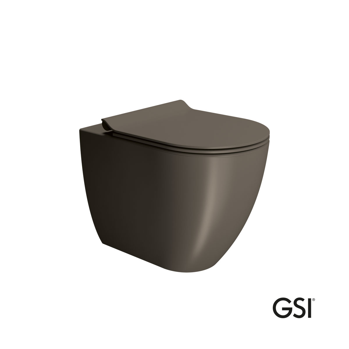 Λεκάνη Υψηλής Πίεσης Πισωστόμια Pura/55 Swirlflush με κάλυμμα Super Slim Soft Close MS86SC, GSI Bistro