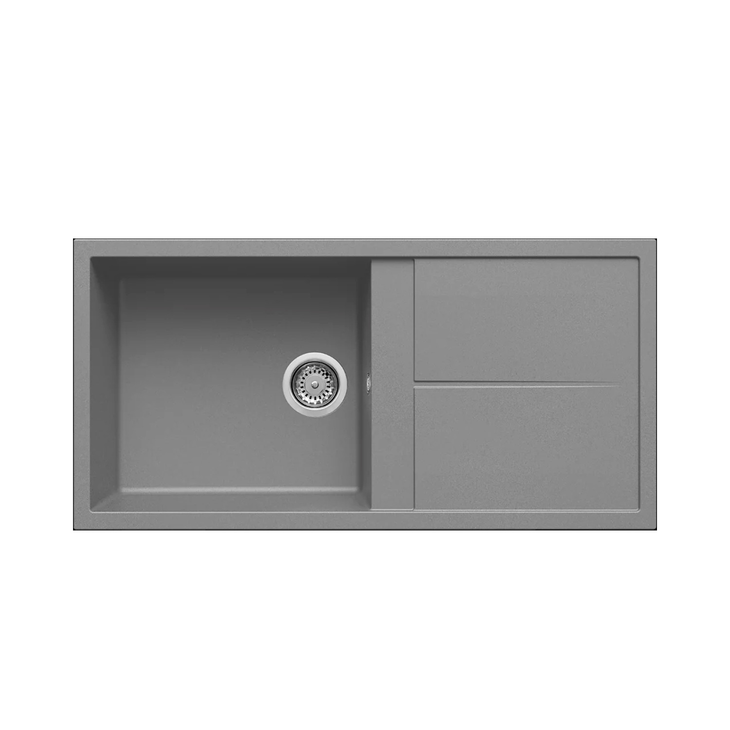 Νεροχύτης κουζίνας UNICO 480 Titanium 73 ELLECI 100x50cm