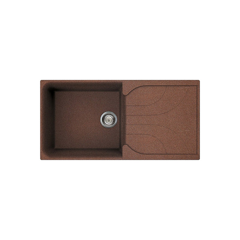 Νεροχύτης κουζίνας EGO 480 Rame 72 ELLECI 100x50cm