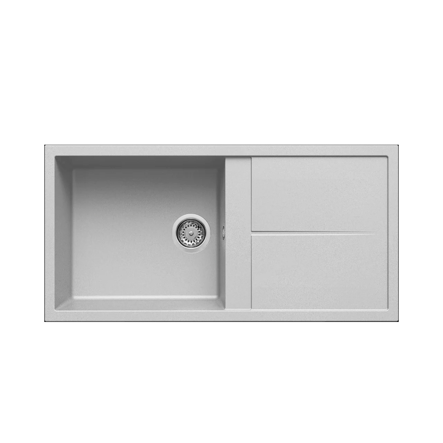 Νεροχύτης κουζίνας UNICO 480 Aluminium 79 ELLECI 100x50cm