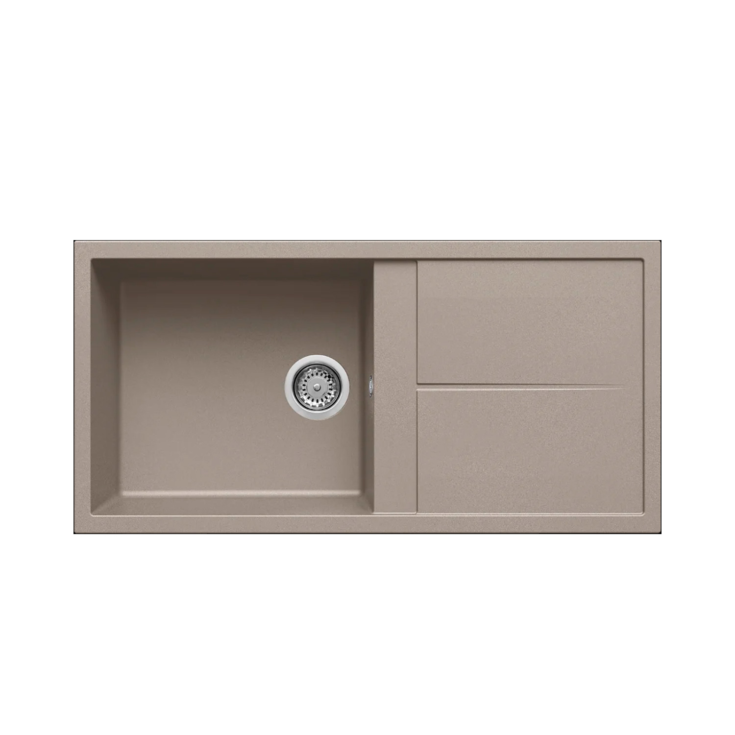 Νεροχύτης κουζίνας UNICO 480 Tortora 43 ELLECI 100x50cm