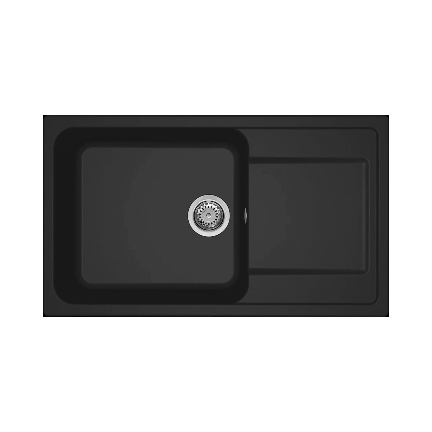 Νεροχύτης κουζίνας LIFE 410 Nero 40 ELLECI 86x50cm