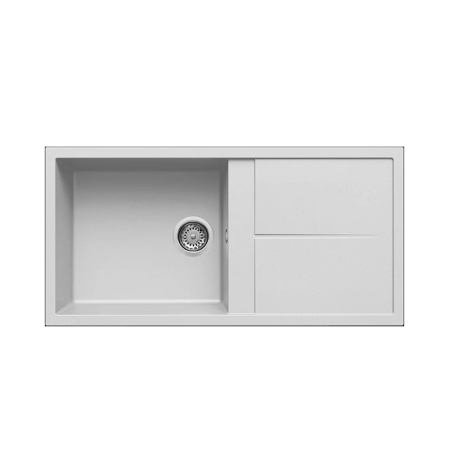 Νεροχύτης κουζίνας UNICO 480 Bianco 68 ELLECI 100x50cm
