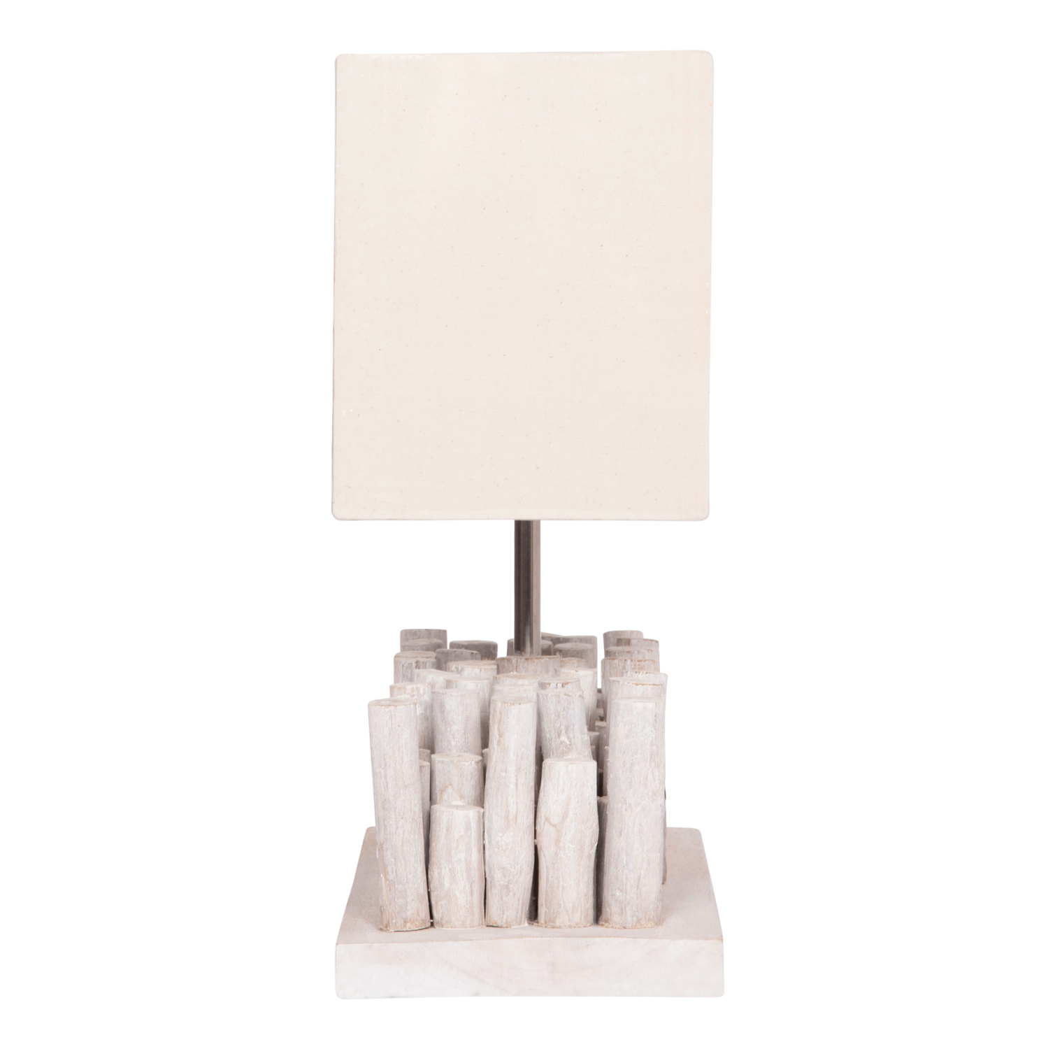 ΕΠΙΤΡΑΠΕΖΙΟ ΦΩΤΙΣΤΙΚΟ TWIGGY HM4426 DRIFTWOOD & ΚΑΠΕΛΟ ΣΕ ΛΕΥΚΟ 50,5x16,5x40Υεκ.