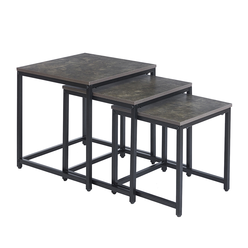 NOLAN SET 3 ΤΜΧ ΤΡΑΠΕΖΑΚΙΑ CEMENT 50X50X50-45X45X45-40X40X40εκ.