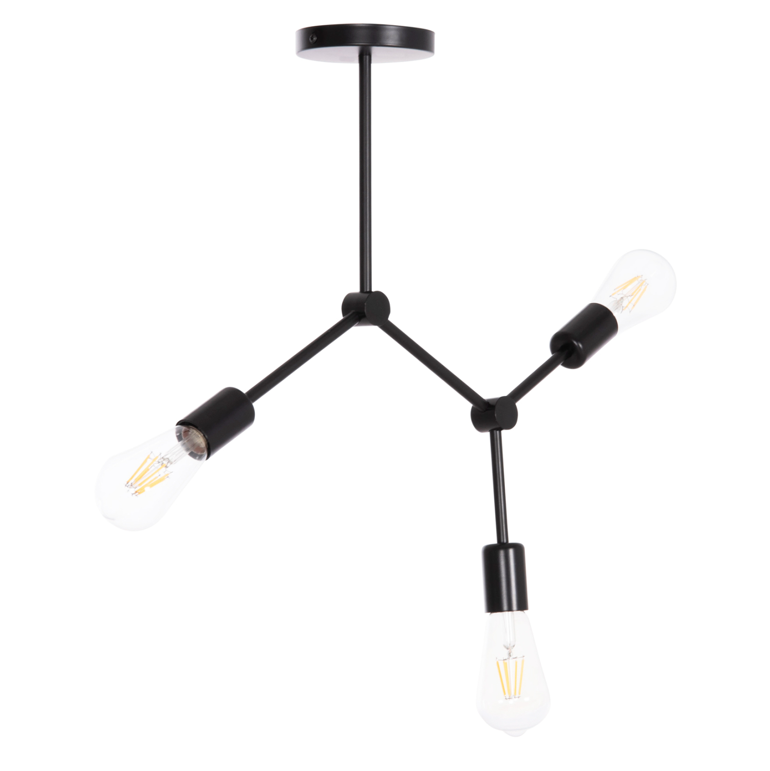 ΦΩΤΙΣΤΙΚΟ ΟΡΟΦΗΣ 3-ΦΩΤΟ LIGHTY HM7404.11 ΜΕΤΑΛΛΟ ΣΕ ΜΑΥΡΟ 52x5x48Υεκ.