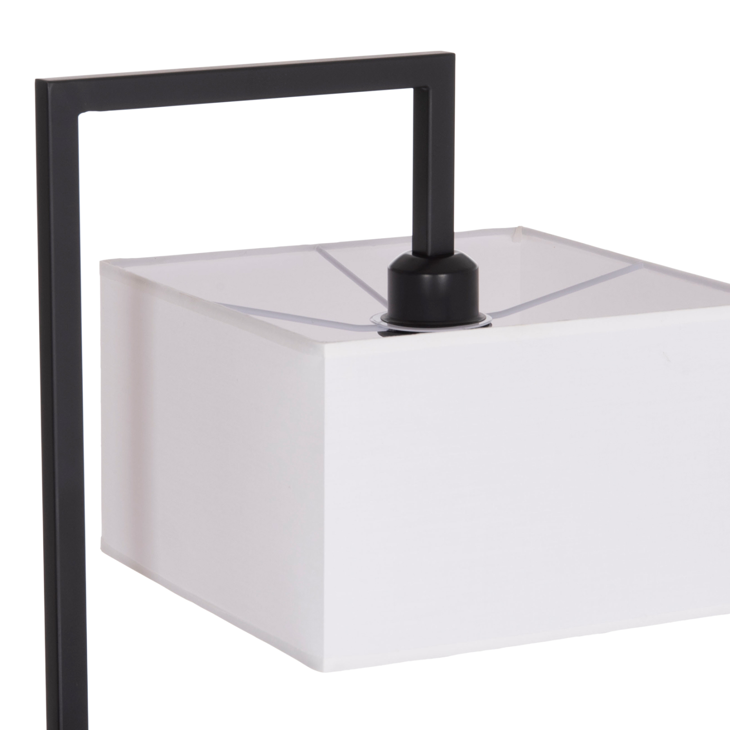 ΦΩΤΙΣΤΙΚΟ ΔΑΠΕΔΟΥ BRANS HM7532.11 ΜΕΤΑΛΛΟ ΜΑΥΡΟ--PVC ΛΕΥΚΟ ΚΑΠΕΛΟ 25x33x170Υεκ.