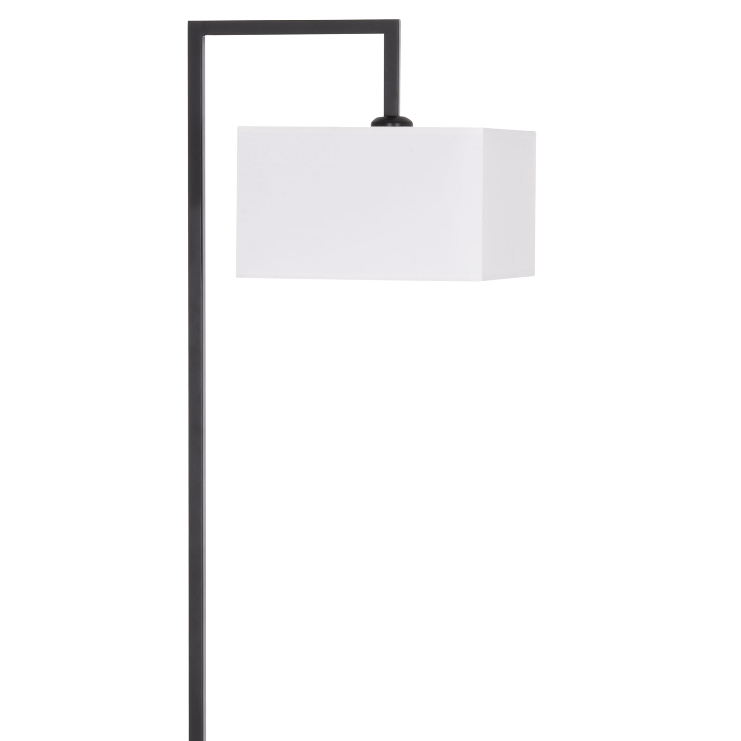 ΦΩΤΙΣΤΙΚΟ ΔΑΠΕΔΟΥ BRANS HM7532.11 ΜΕΤΑΛΛΟ ΜΑΥΡΟ--PVC ΛΕΥΚΟ ΚΑΠΕΛΟ 25x33x170Υεκ.