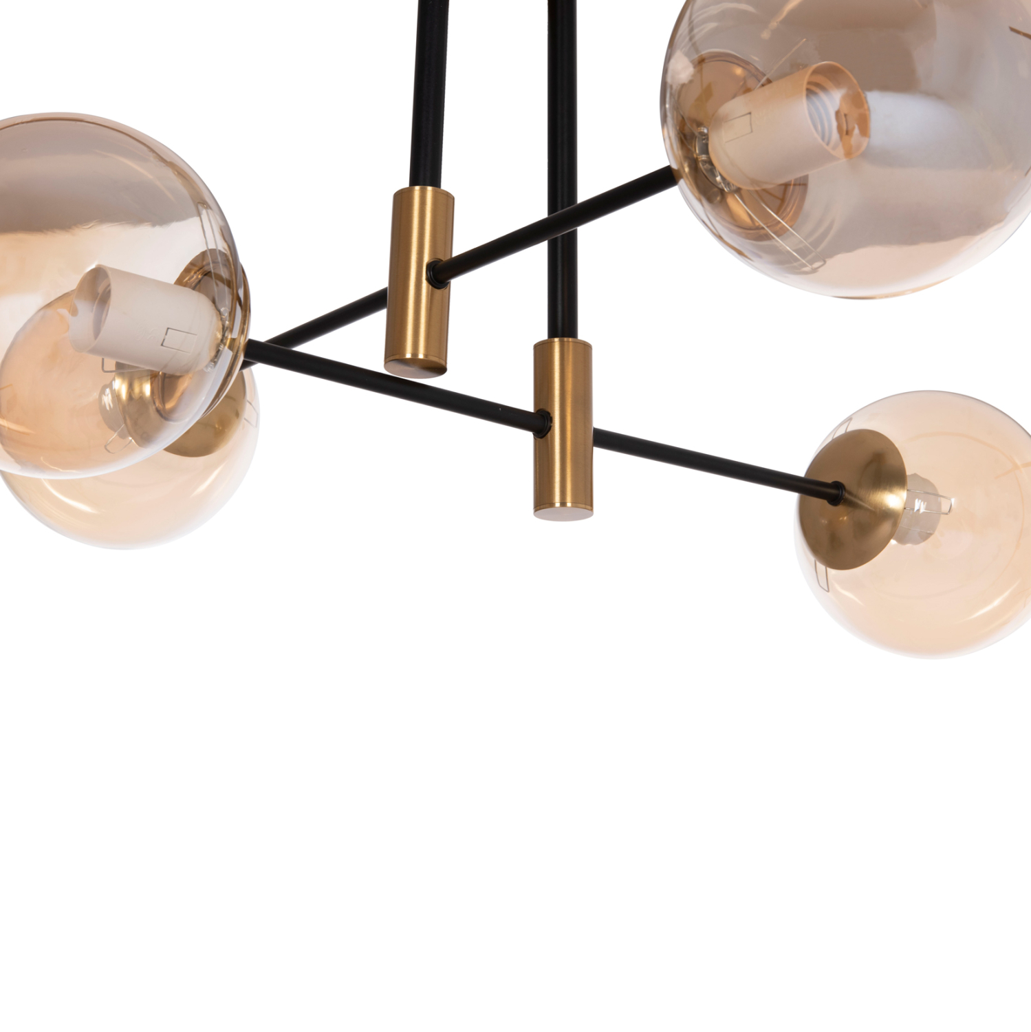 ΦΩΤΙΣΤΙΚΟ ΟΡΟΦΗΣ DREMP HM7409.11 ΤΕΤΡΑΦΩΤΟ ΜΑΥΡΟ-ΧΡΥΣΟ 68x68x36Υεκ.