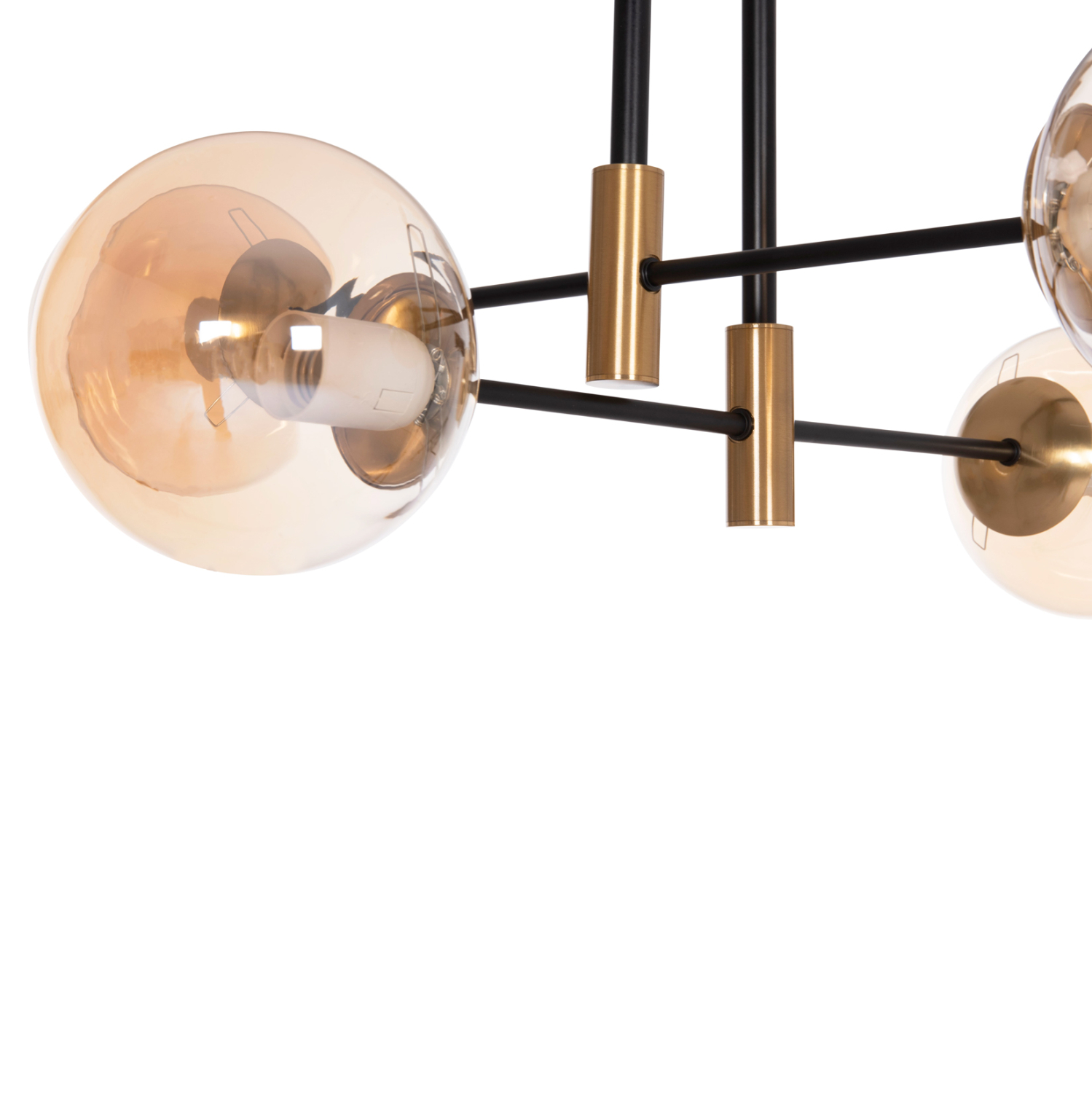 ΦΩΤΙΣΤΙΚΟ ΟΡΟΦΗΣ DREMP HM7409.11 ΤΕΤΡΑΦΩΤΟ ΜΑΥΡΟ-ΧΡΥΣΟ 68x68x36Υεκ.