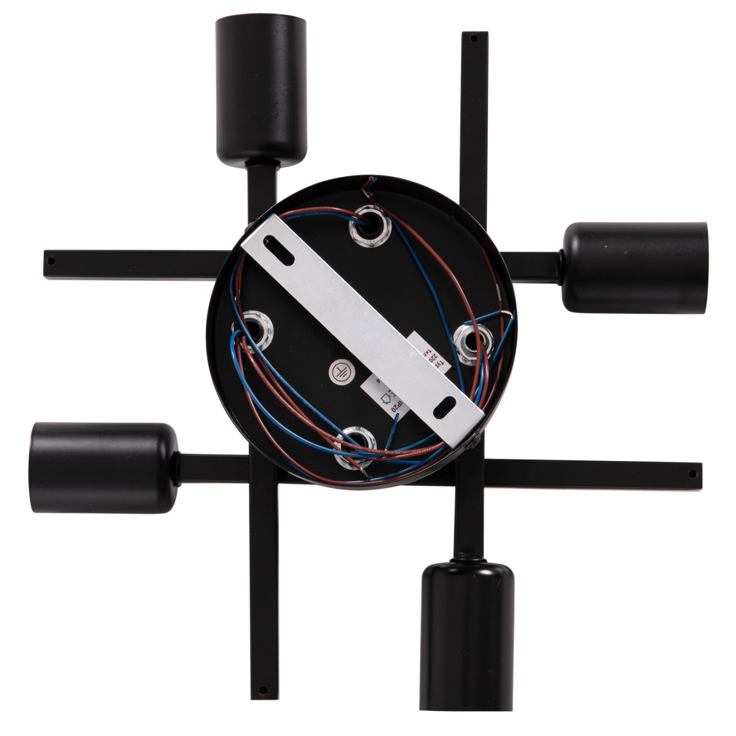 ΦΩΤΙΣΤΙΚΟ ΟΡΟΦΗΣ ΠΟΛΥΦΩΤΟ LIGHTY HM7428.11 ΜΕΤΑΛΛΟ ΣΕ ΜΑΥΡΟ 28x28x15Υεκ.