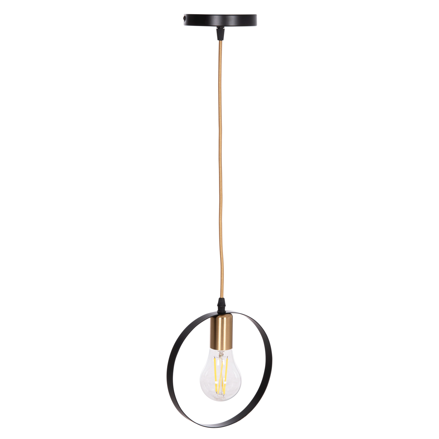 ΦΩΤΙΣΤΙΚΟ ΟΡΟΦΗΣ ΚΡΕΜΑΣΤΟ KRENT HM7425.11 ΜΑΥΡΟ-ΧΡΥΣΟ 20x4x125Υεκ.