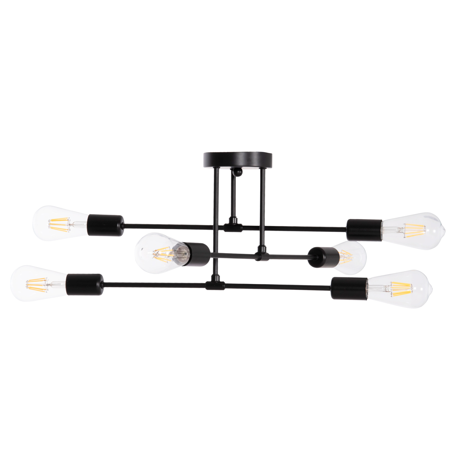 ΦΩΤΙΣΤΙΚΟ ΟΡΟΦΗΣ ΠΟΛΥΦΩΤΟ LIGHTY HM7427.11 ΜΕΤΑΛΛΟ ΣΕ ΜΑΥΡΟ 51x51x23Υεκ.