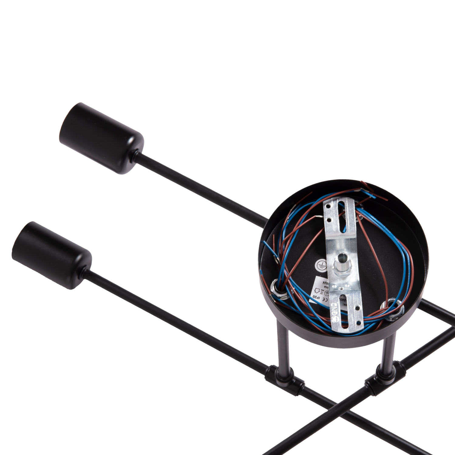 ΦΩΤΙΣΤΙΚΟ ΟΡΟΦΗΣ ΠΟΛΥΦΩΤΟ LIGHTY HM7427.11 ΜΕΤΑΛΛΟ ΣΕ ΜΑΥΡΟ 51x51x23Υεκ.