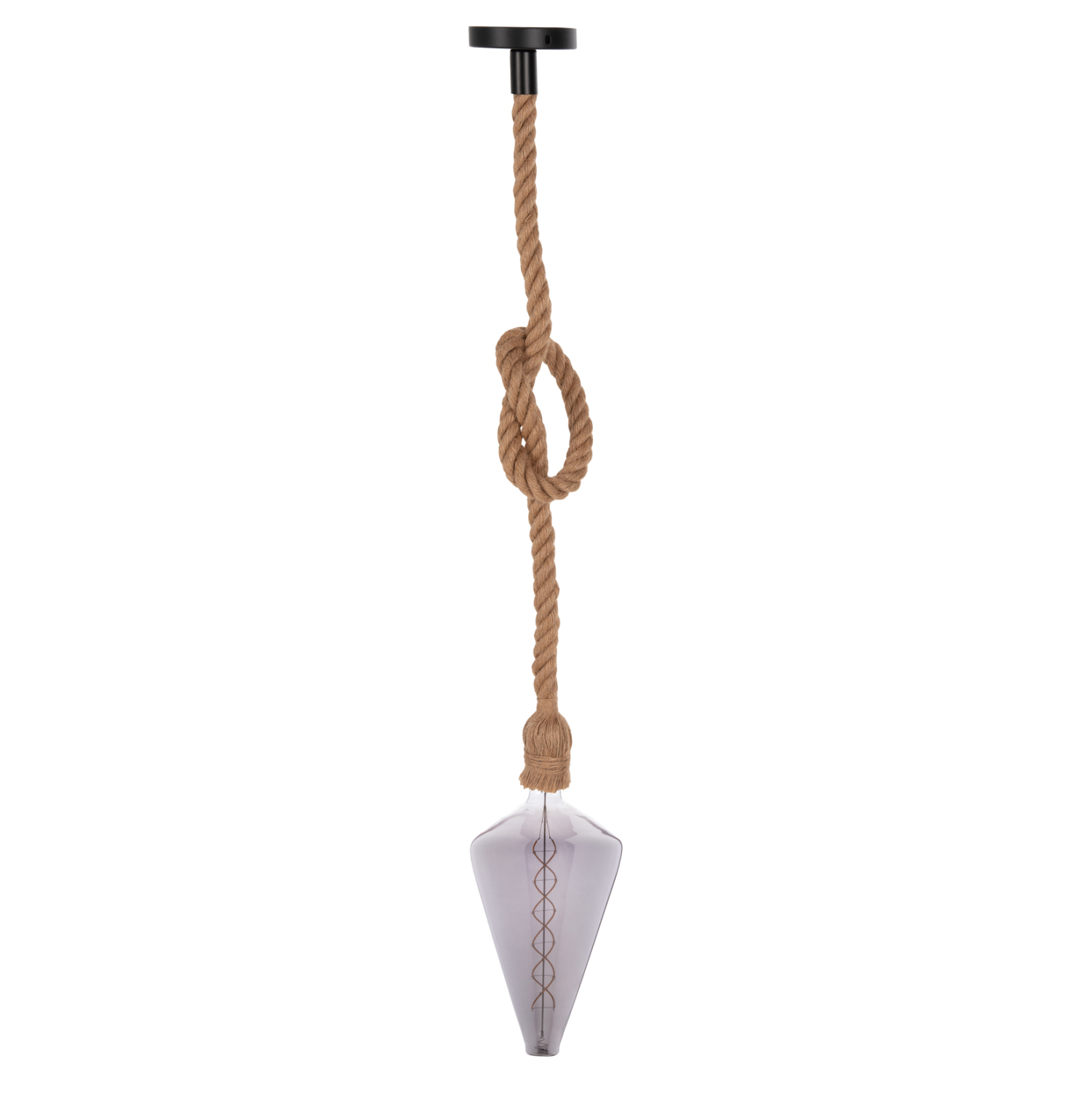 ΦΩΤΙΣΤΙΚΟ ΟΡΟΦΗΣ ΚΡΕΜΑΣΤΟ ΜΕ ΛΑΜΠΤΗΡΑ HM11930.02--ΣΧΟΙΝΙ 1m ΠΑΧΟΥΣ 2cm-ΝΤΟΥΙ Ε27