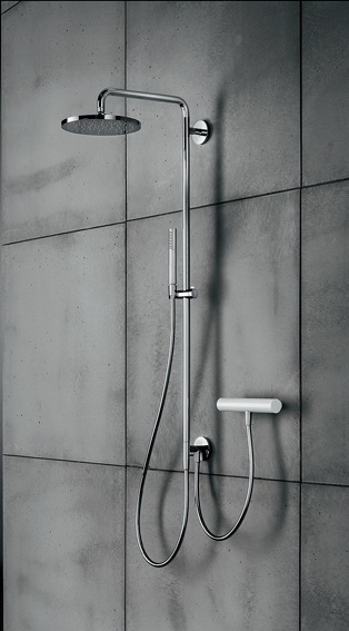 ΚΟΛΩΝΑ 120εκ. ΜΕ ΣΤΡΟΓΓ.ΚΕΦΑΛΗ Φ20 εκ. & ΤΗΛΕΦ. CHROME