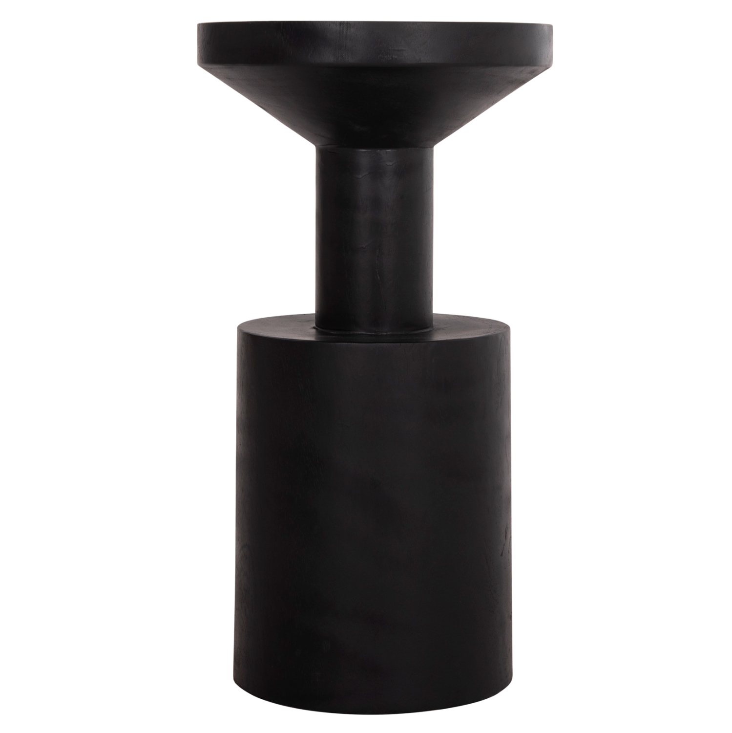 ΤΡΑΠΕΖΙ ΒΟΗΘΗΤΙΚΟ BERMAL HM9889.12 ΜΑΣΙΦ ΞΥΛΟ SUAR ΣΕ ΜΑΥΡΟ Φ35x65Υεκ.