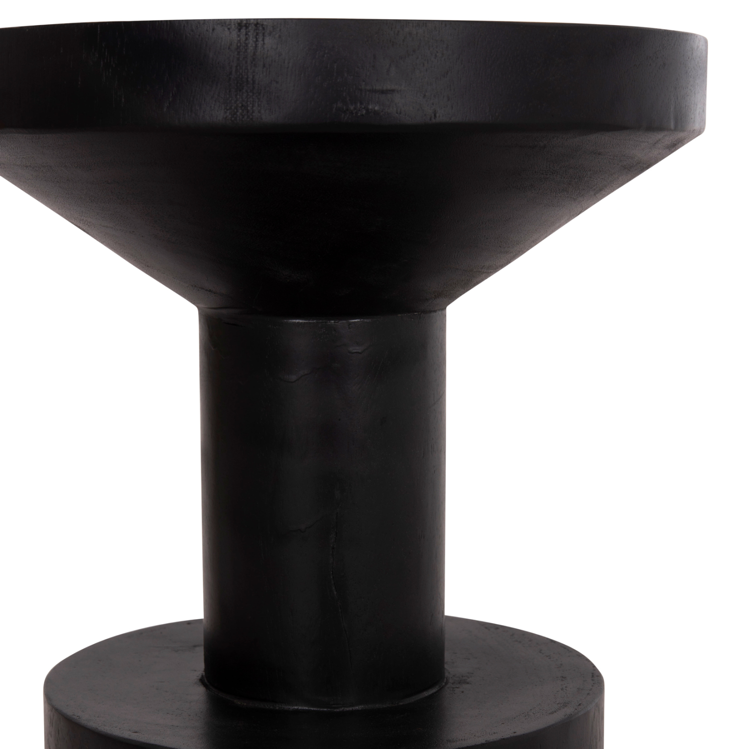 ΤΡΑΠΕΖΙ ΒΟΗΘΗΤΙΚΟ BERMAL HM9889.12 ΜΑΣΙΦ ΞΥΛΟ SUAR ΣΕ ΜΑΥΡΟ Φ35x65Υεκ.