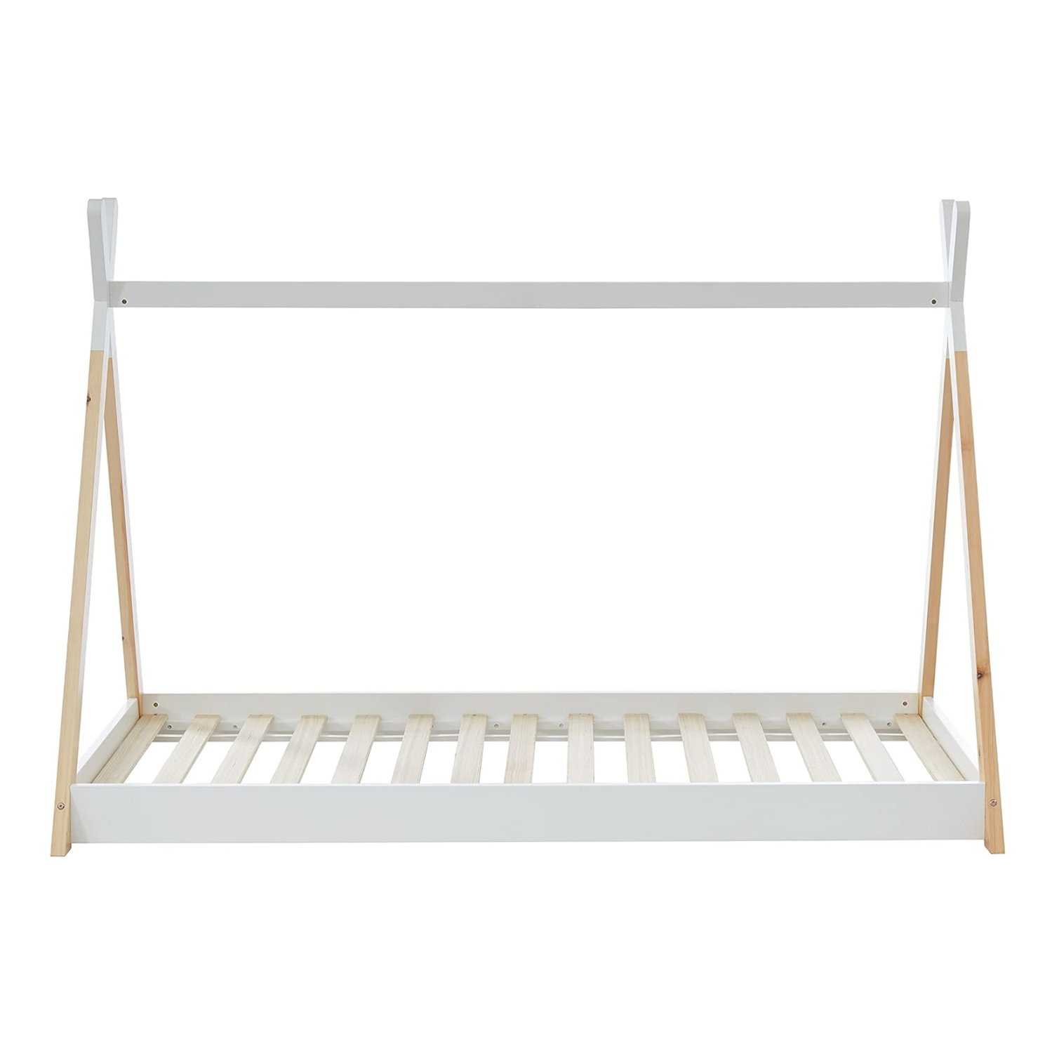 ΚΡΕΒΑΤΙ ΠΑΙΔΙΚΟ MUNK HM699.03 τ.MONTESSORI ΞΥΛΟ ΠΕΥΚΟΥ ΦΥΣΙΚΟ-ΛΕΥΚΟ- 190x90εκ