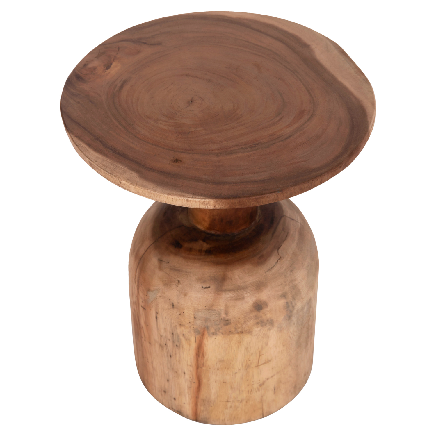 ΒΟΗΘΗΤΙΚΟ ΤΡΑΠΕΖΑΚΙ PUMBE HM9891.11 ΞΥΛΟ SUAR ΣΕ ΦΥΣΙΚΟ ΧΡΩΜΑ Φ40x50Υεκ