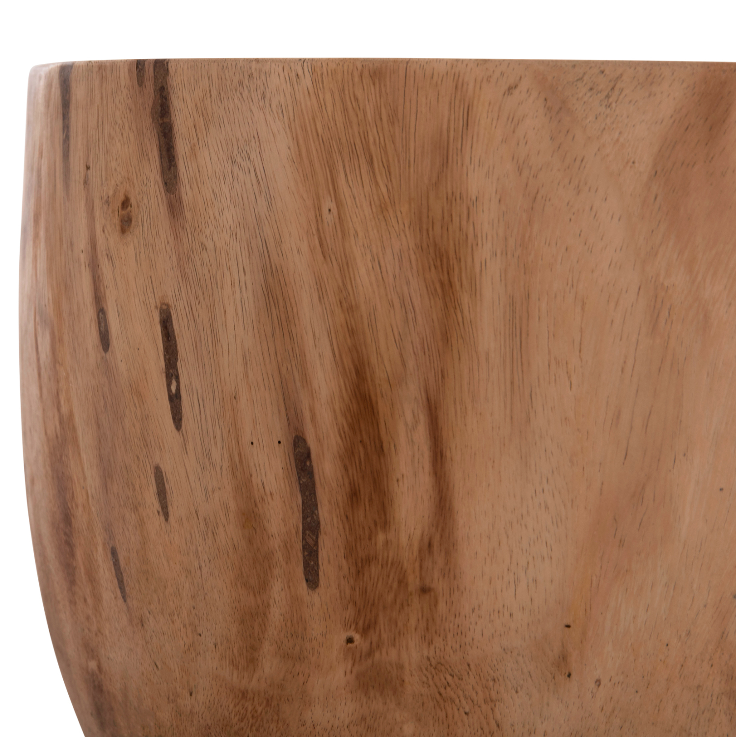 ΤΡΑΠΕΖΙ ΣΑΛΟΝΙΟΥ ΣΤΡΟΓΓΥΛΟ POMPU HM9794.11 ΜΑΣΙΦ ΞΥΛΟ SUAR ΣΕ ΦΥΣΙΚΟ Φ60x35Υεκ.