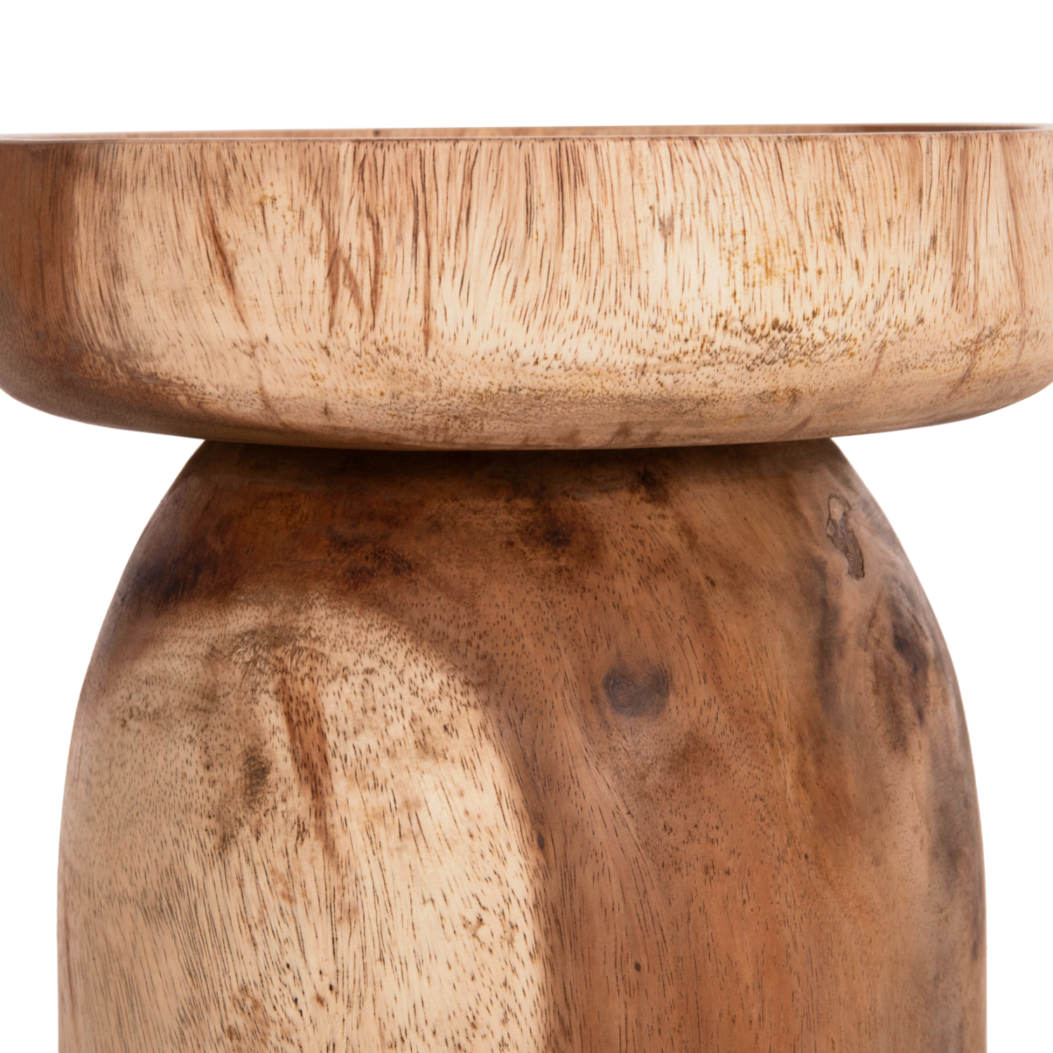 ΤΡΑΠΕΖΙ ΒΟΗΘΗΤΙΚΟ LOKI HM9899.11 ΜΑΣΙΦ ΞΥΛΟ SUAR ΣΕ ΦΥΣΙΚΟ Φ30x50Υεκ.