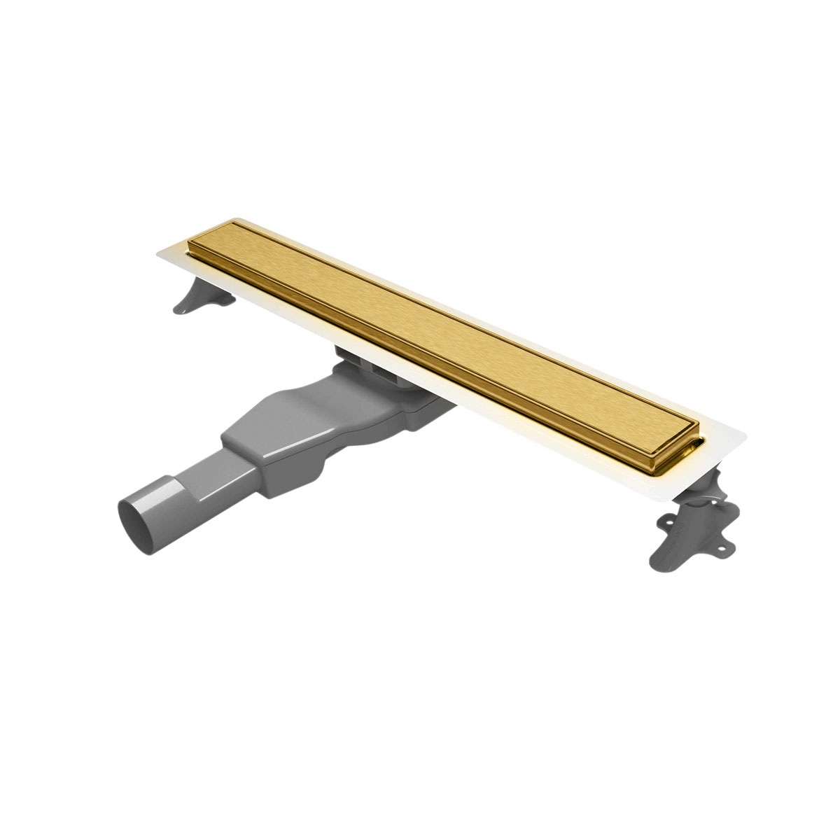 Επιδαπέδιο Κανάλι Ντουζιέρας 60cm, CORA Inox PVD Brushed Gold