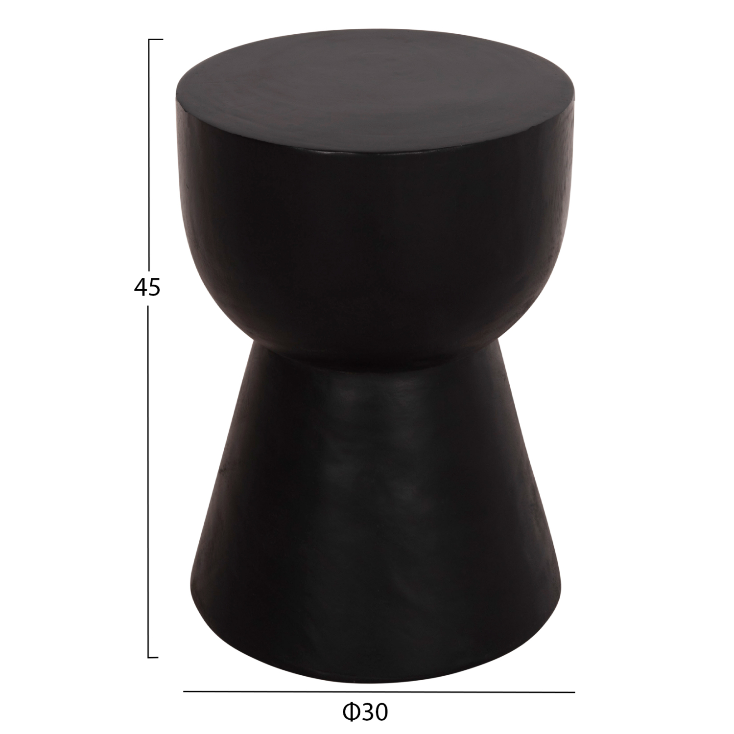 ΣΚΑΜΠΟ ΜΑΜΒΑ ΚΥΛΙΝΔΡΙΚΟ HM9901.12 ΜΑΣΙΦ ΞΥΛΟ SUAR ΣΕ ΜΑΥΡΟ Φ30x45Υεκ.