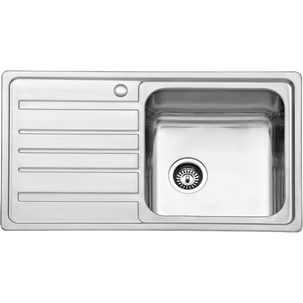 Νεροχύτης κουζίνας αριστερός BL 802 KARAG 86x50x20,5cm