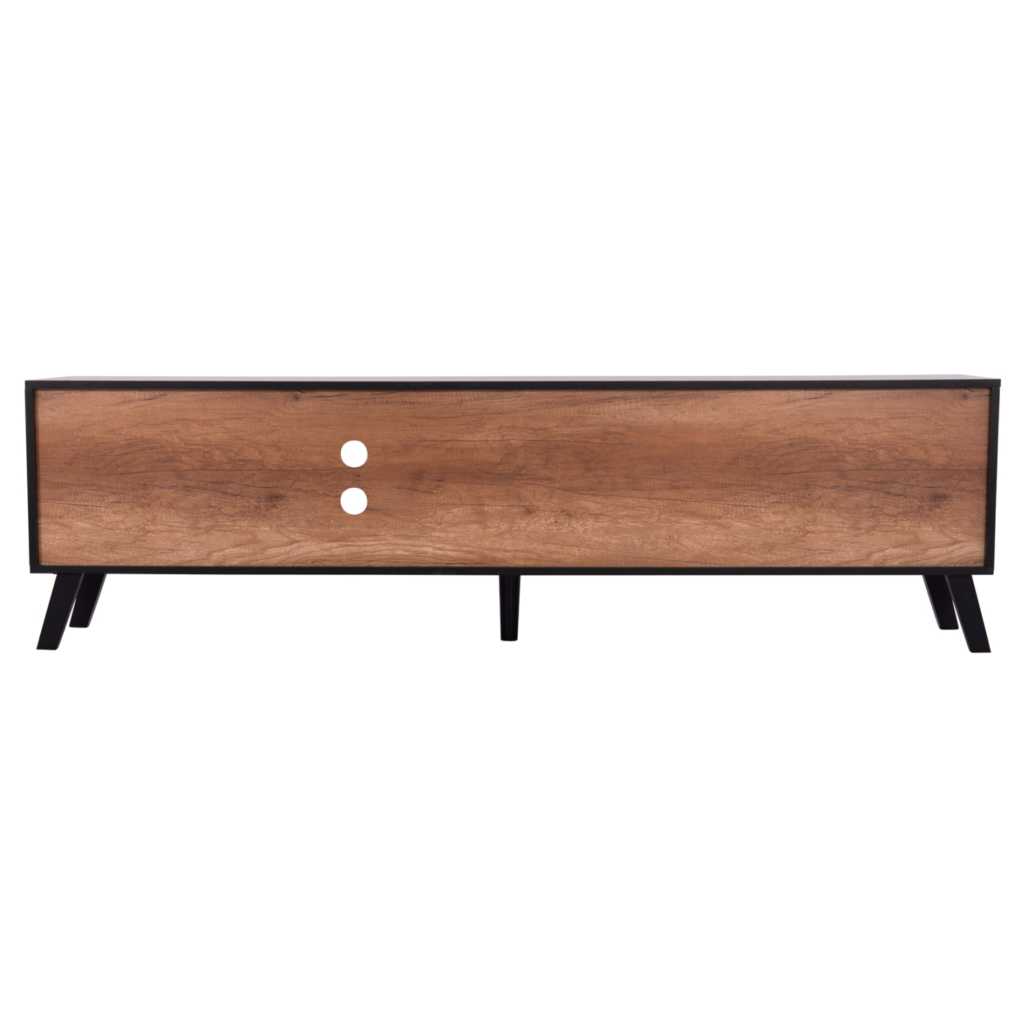 ΕΠΙΠΛΟ ΤΗΛΕΟΡΑΣΗΣ KRUDEN HM9447.11 ΜΕΛΑΜΙΝΗ ΣΕ ΜΑΥΡΟ-ΦΥΣΙΚΟ 180x40x51Υεκ.