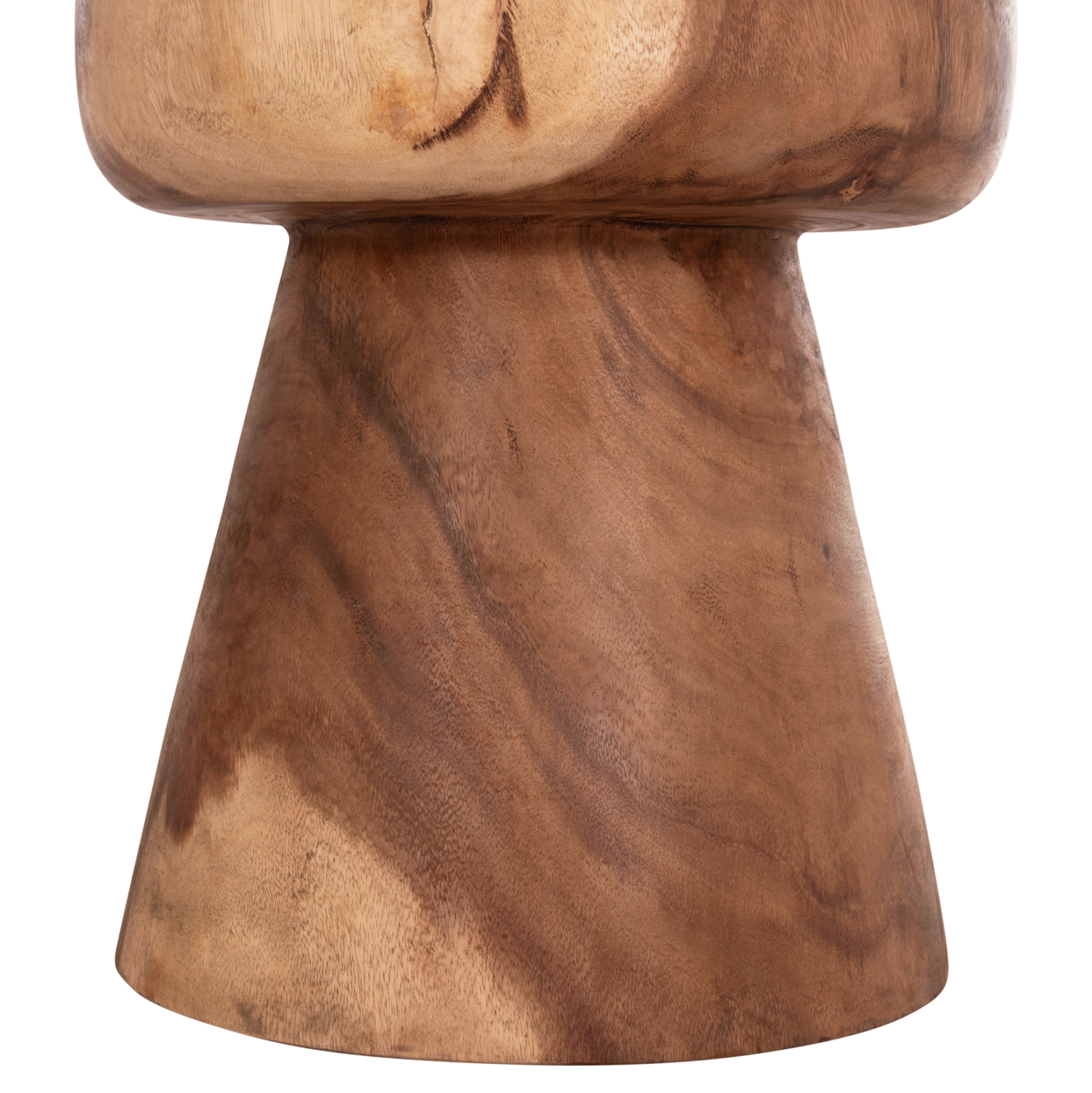 ΣΚΑΜΠΟ-ΤΡΑΠΕΖΑΚΙ ΣΤΡΟΓΓΥΛΟ CUPRE HM9793.11 ΜΑΣΙΦ ΞΥΛΟ SUAR-ΦΥΣΙΚΟ Φ40x45Υεκ.