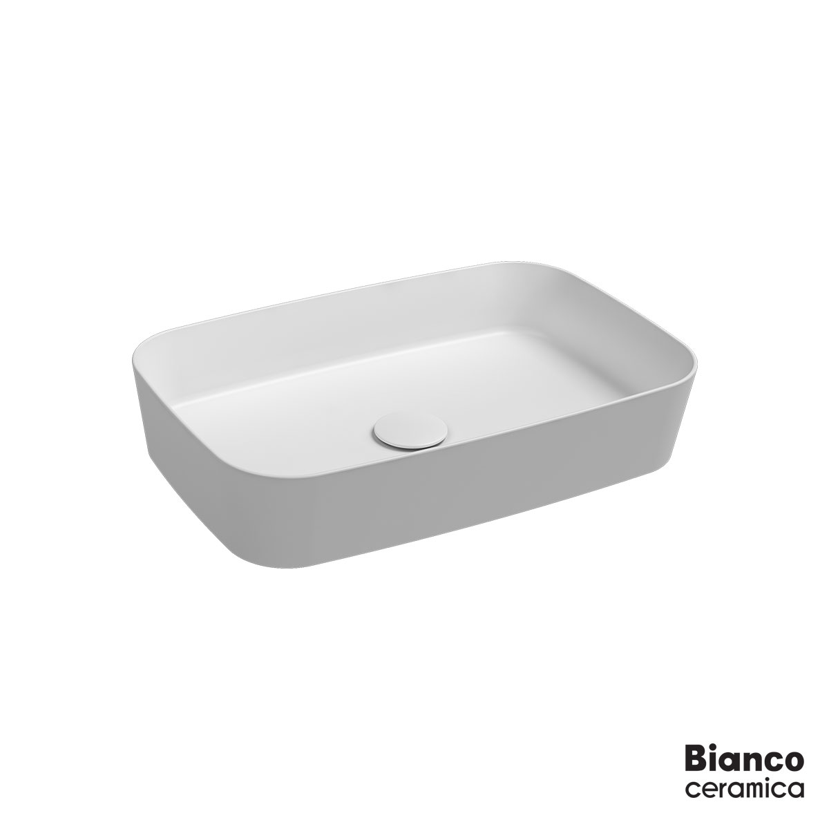Νιπτήρας Πορσελάνης 60 x 38εκ. Bianco Ceramica White Matt