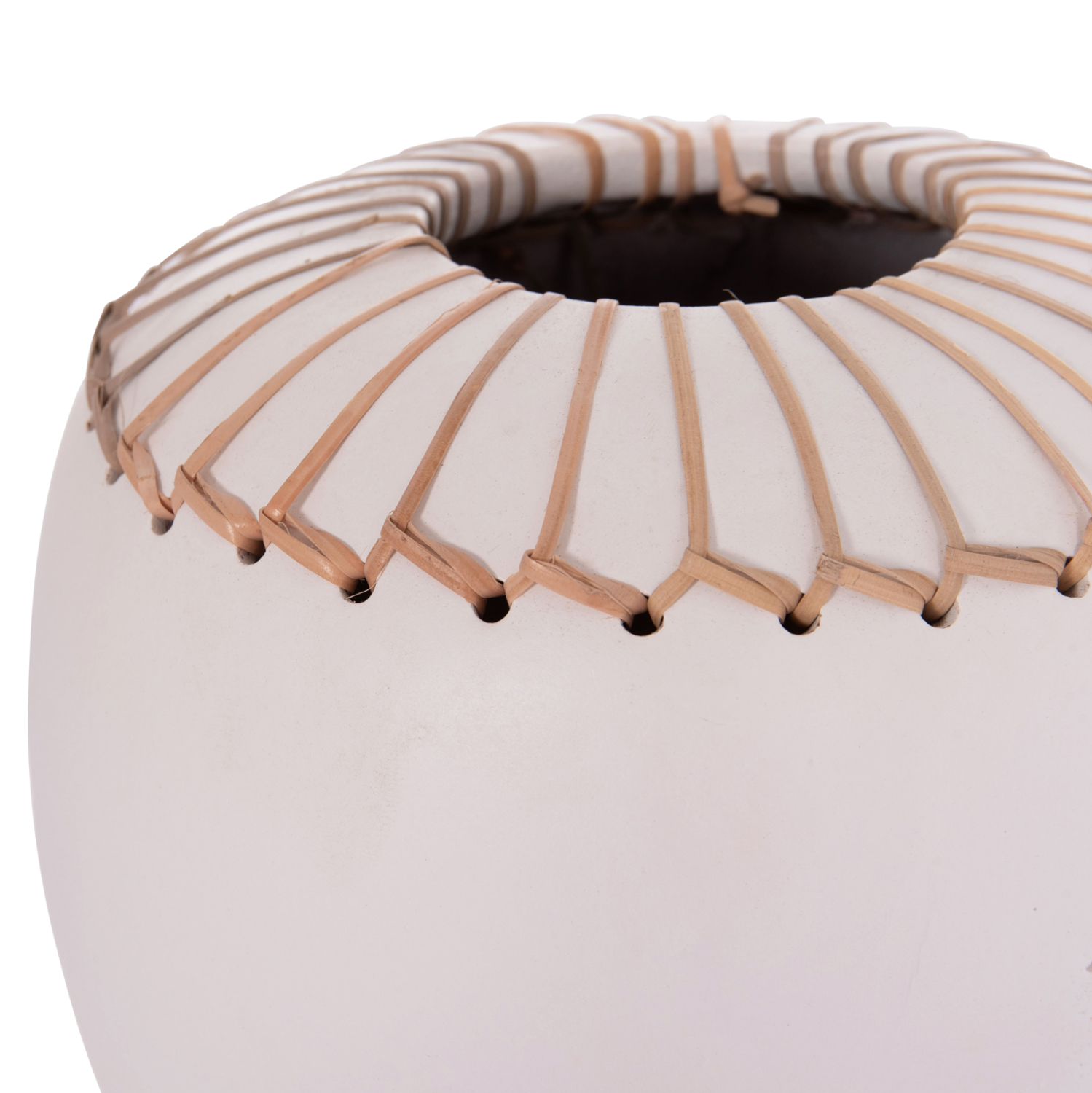 ΕΠΙΤΡΑΠΕΖΙΟ ΔΙΑΚΟΣΜΗΤΙΚΟ ΒΑΖΟ LENNOX HM4675.02L TΕΡΑΚΟΤΑ ΣΕ ΛΕΥΚΟ--Φ22x20Υεκ.