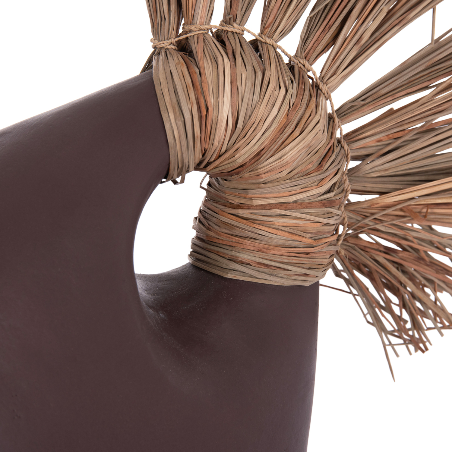 ΕΠΙΤΡΑΠΕΖΙΟ ΔΙΑΚΟΣΜΗΤΙΚΟ ALICA2 HM4671.07 ΣΟΚΟΛΑΤΙ ΤΕΡΑΚΟΤΑ & GRASS--44x18x50Υεκ.