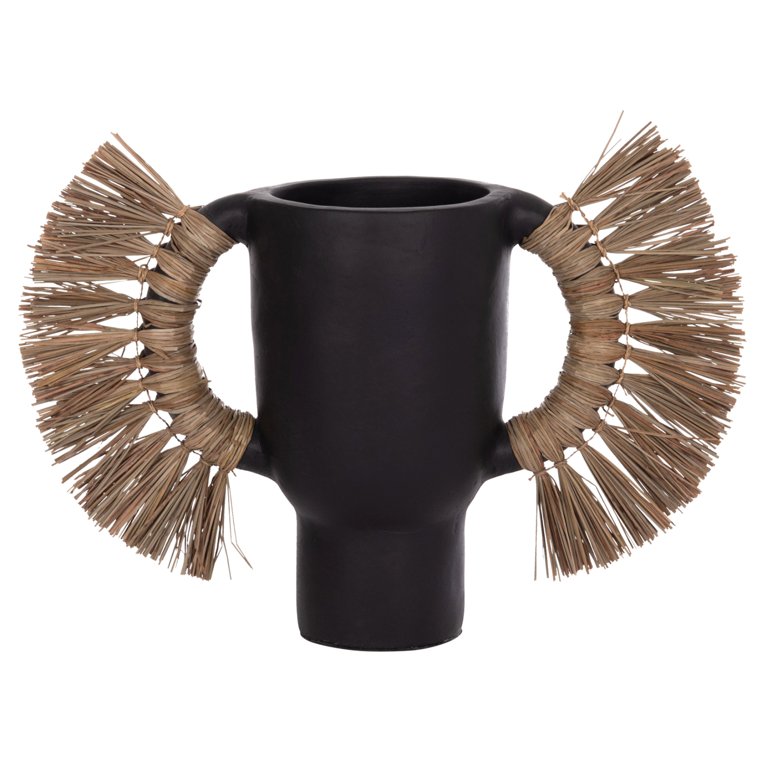 ΕΠΙΤΡΑΠΕΖΙΟ ΔΙΑΚΟΣΜΗΤΙΚΟ ΒΑΖΟ ALICA HM4668.01L ΜΑΥΡΗ ΤΕΡΑΚΟΤΑ & GRASS--64x22x38Υεκ