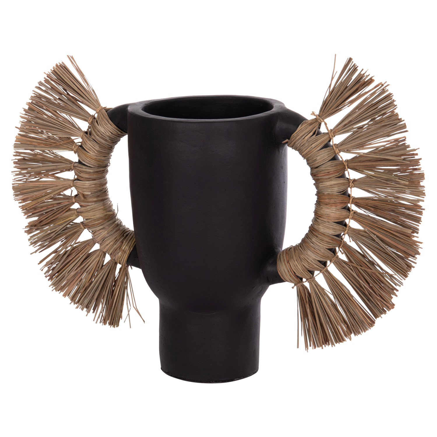 ΕΠΙΤΡΑΠΕΖΙΟ ΔΙΑΚΟΣΜΗΤΙΚΟ ΒΑΖΟ ALICA HM4668.01L ΜΑΥΡΗ ΤΕΡΑΚΟΤΑ & GRASS--64x22x38Υεκ