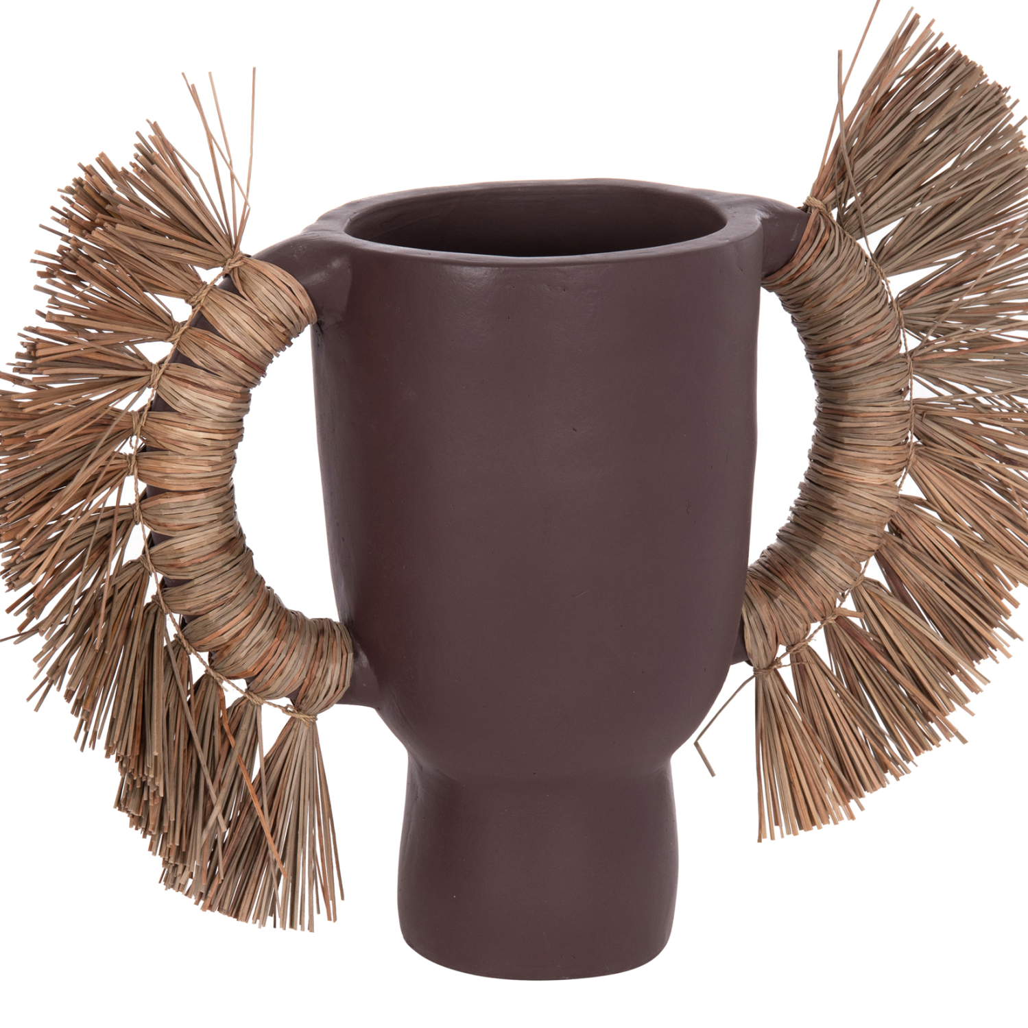 ΕΠΙΤΡΑΠΕΖΙΟ ΔΙΑΚΟΣΜΗΤΙΚΟ ΒΑΖΟ ALICA HM4668.07L ΣΟΚΟΛΑΤΙ ΤΕΡΑΚΟΤΑ & GRASS--64x22x38Υεκ