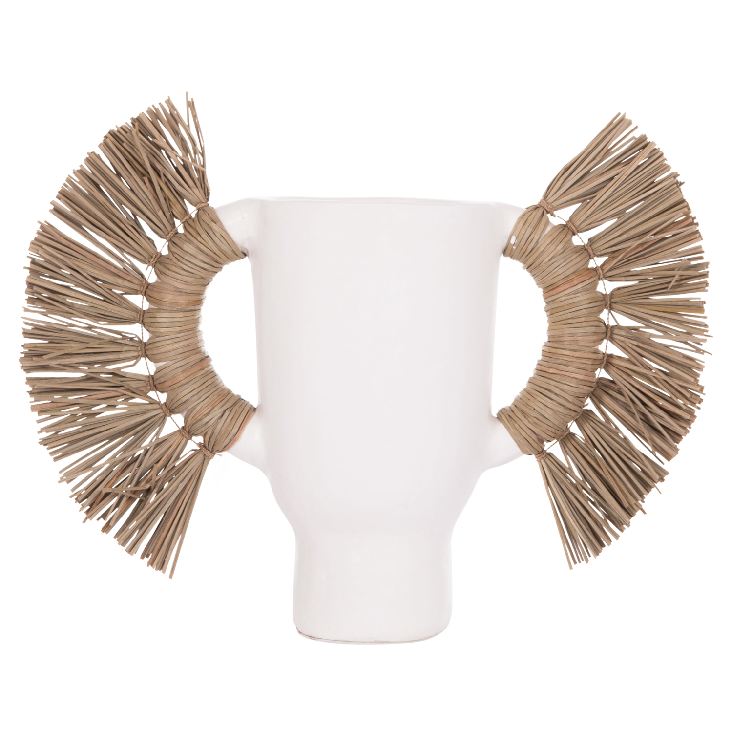 ΕΠΙΤΡΑΠΕΖΙΟ ΔΙΑΚΟΣΜΗΤΙΚΟ ΒΑΖΟ ALICA HM4668.02S ΛΕΥΚΗ ΤΕΡΑΚΟΤΑ & GRASS--55x19x34Υεκ