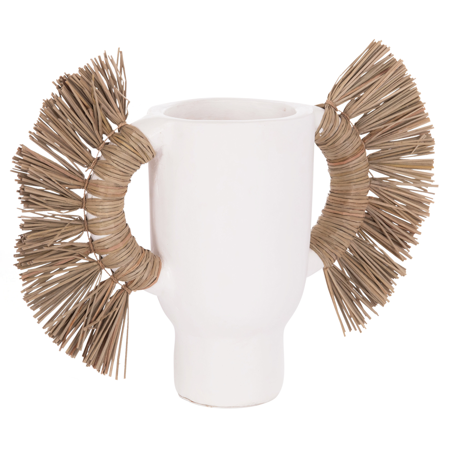 ΕΠΙΤΡΑΠΕΖΙΟ ΔΙΑΚΟΣΜΗΤΙΚΟ ΒΑΖΟ ALICA HM4668.02S ΛΕΥΚΗ ΤΕΡΑΚΟΤΑ & GRASS--55x19x34Υεκ