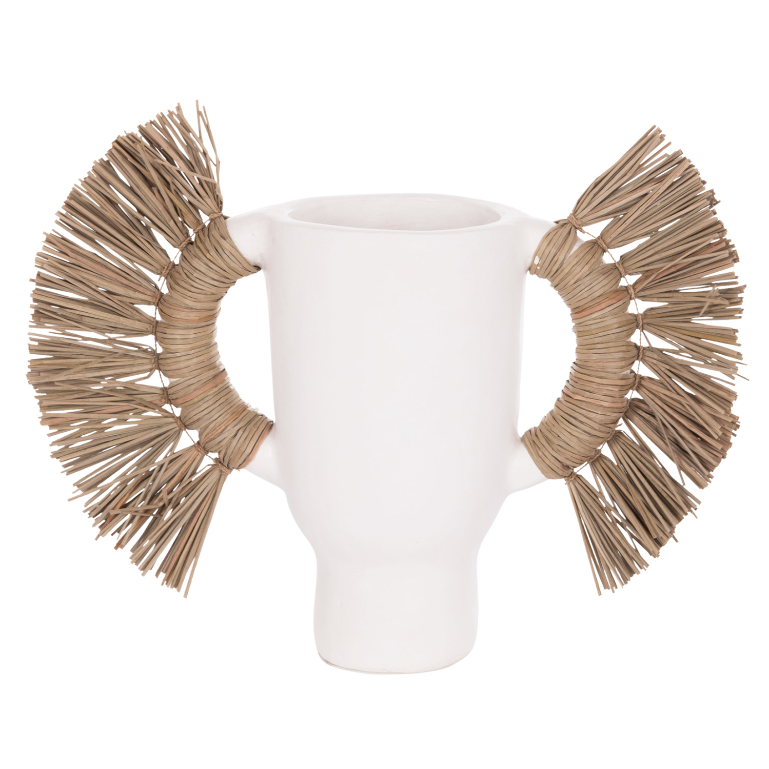 ΕΠΙΤΡΑΠΕΖΙΟ ΔΙΑΚΟΣΜΗΤΙΚΟ ΒΑΖΟ ALICA HM4668.02S ΛΕΥΚΗ ΤΕΡΑΚΟΤΑ & GRASS--55x19x34Υεκ