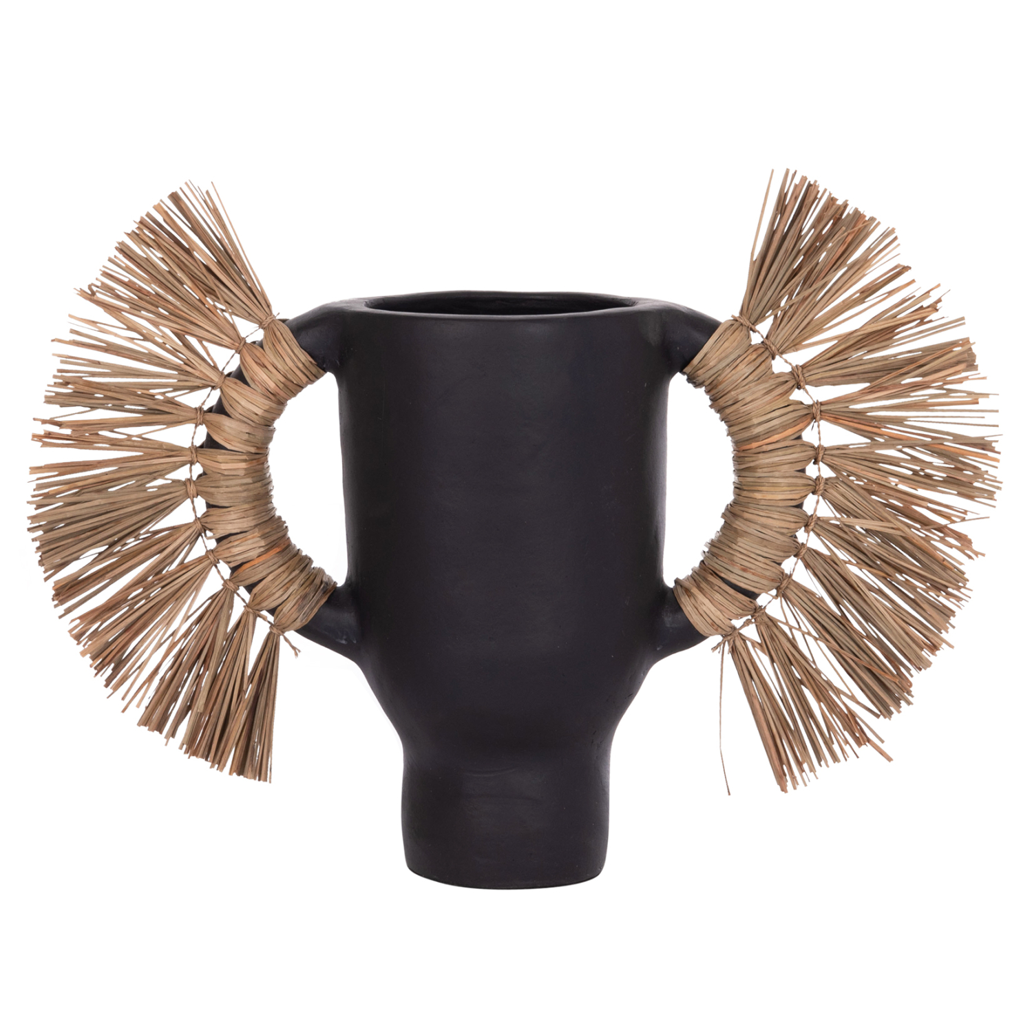 ΕΠΙΤΡΑΠΕΖΙΟ ΔΙΑΚΟΣΜΗΤΙΚΟ ΒΑΖΟ ALICA HM4668.01S ΜΑΥΡΗ ΤΕΡΑΚΟΤΑ & GRASS--55x19x34Υεκ