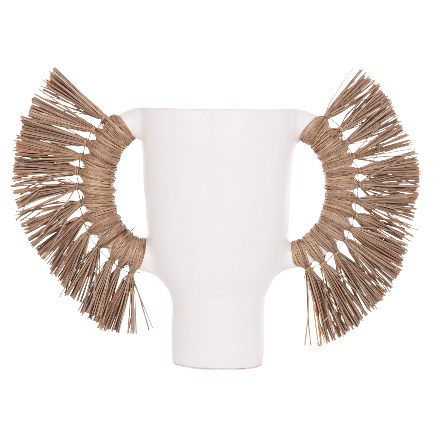 ΕΠΙΤΡΑΠΕΖΙΟ ΔΙΑΚΟΣΜΗΤΙΚΟ ΒΑΖΟ ALICA HM4668.02L ΛΕΥΚΗ ΤΕΡΑΚΟΤΑ & GRASS--64x22x38Υεκ