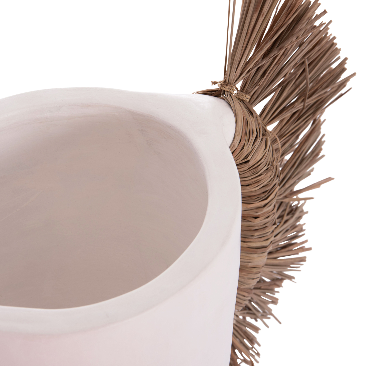 ΕΠΙΤΡΑΠΕΖΙΟ ΔΙΑΚΟΣΜΗΤΙΚΟ ΒΑΖΟ ALICA HM4668.02L ΛΕΥΚΗ ΤΕΡΑΚΟΤΑ & GRASS--64x22x38Υεκ