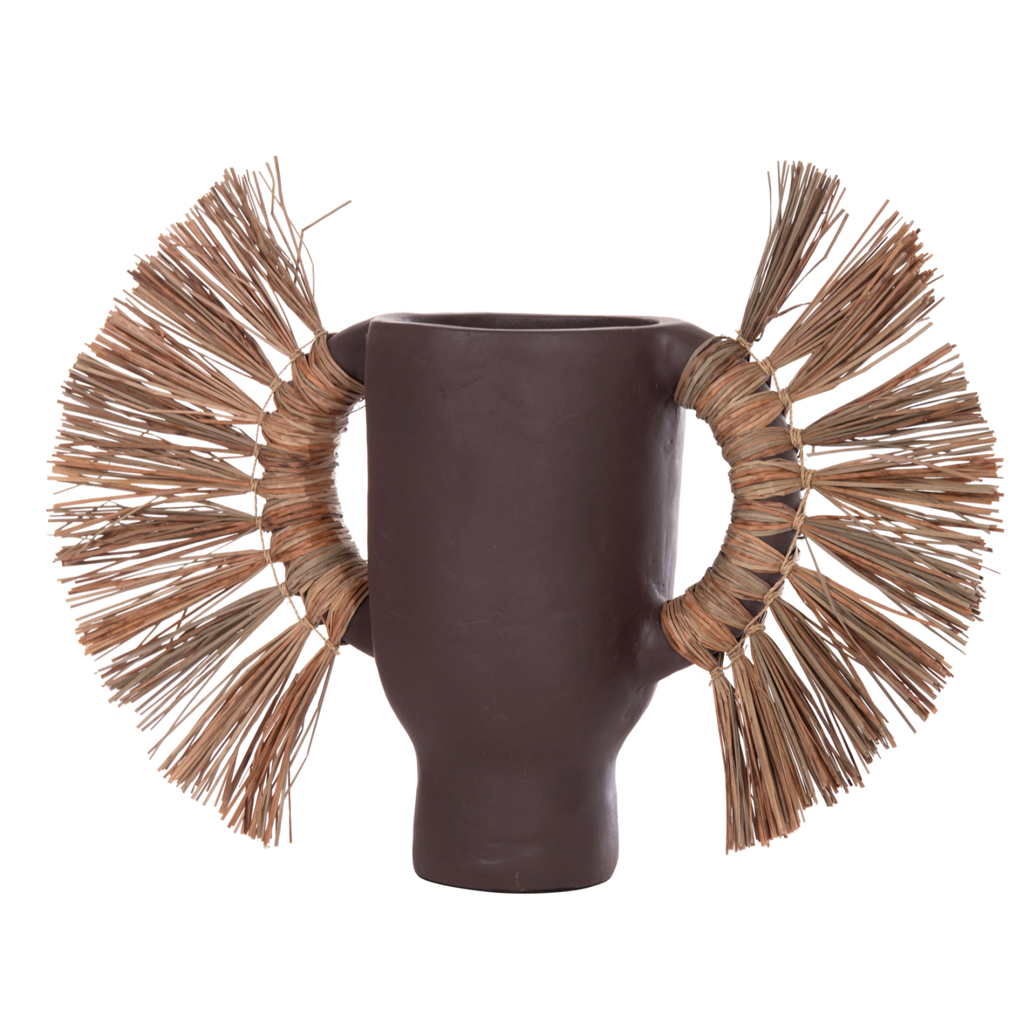 ΕΠΙΤΡΑΠΕΖΙΟ ΔΙΑΚΟΣΜΗΤΙΚΟ ΒΑΖΟ ALICA HM4668.07S ΣΟΚΟΛΑΤΙ ΤΕΡΑΚΟΤΑ & GRASS--55x19x34Υεκ